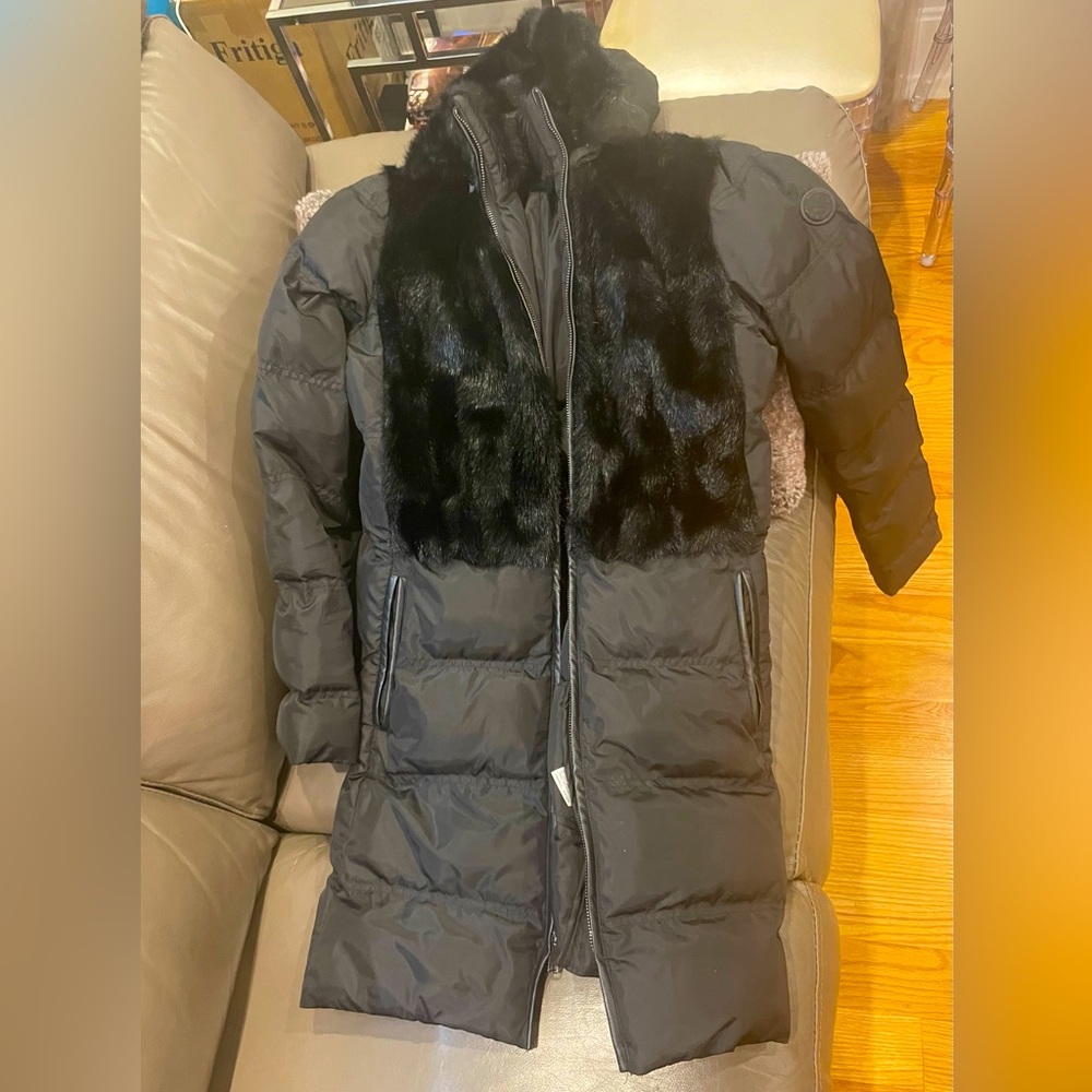Rachel Roy Womens Black Coat Size xs